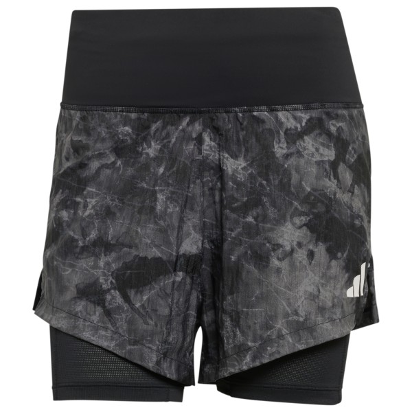 Laufshort adidas Adi365 Spray Dye 2in1 Shorts Damen (Gr L |schwarz/grau)