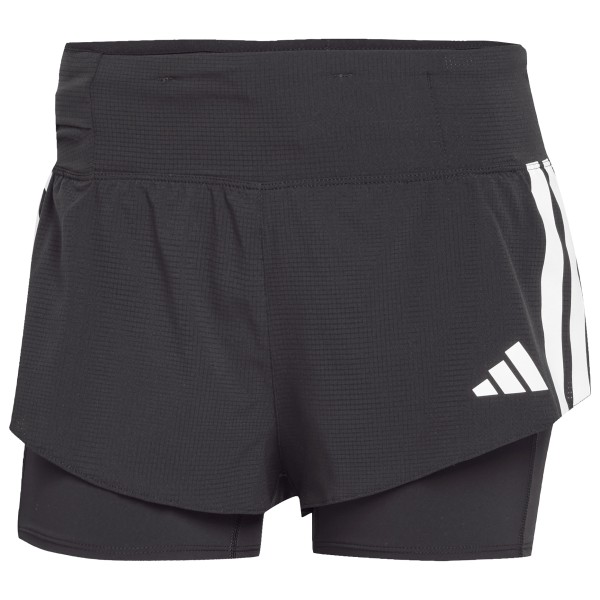 adidas Adizero 2in1 Shorts Laufshorts Damen (Gr M |grau)