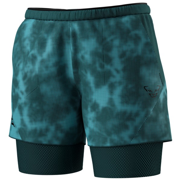 Dynafit Women’s Trail Reflective 2/1 Shorts Hardloopshort Blauw