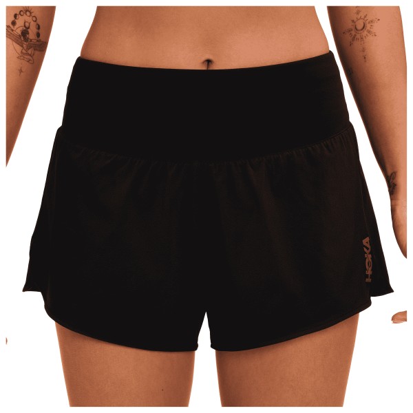 HOKA Women’s Glide Short Mr 3.5” Brief Hardloopshort Zwart