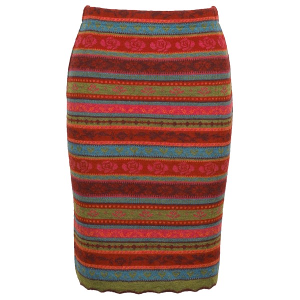 Image of Flomax - Women"s Strickrock Oda - Jupe Gr L;M;S;XS blau;rot'