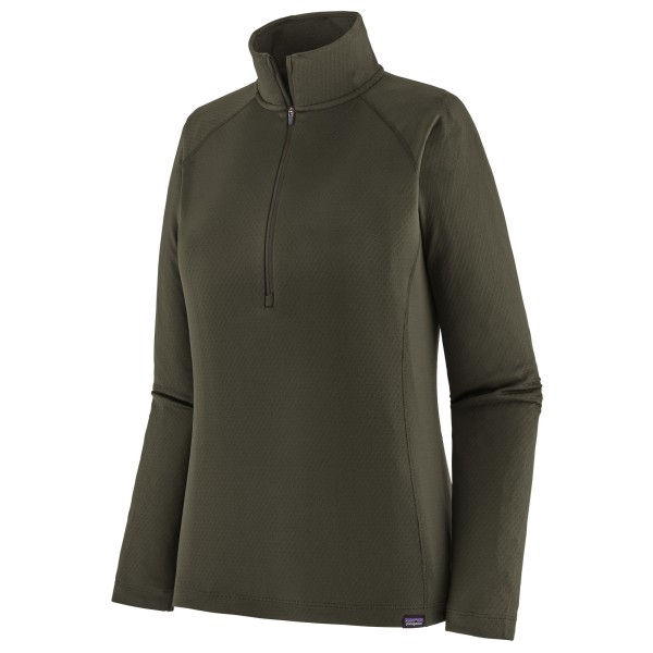 Image of Patagonia - Women"s Cap Midweight Zip Neck - Kunstfaserunterwäsche Gr L oliv'
