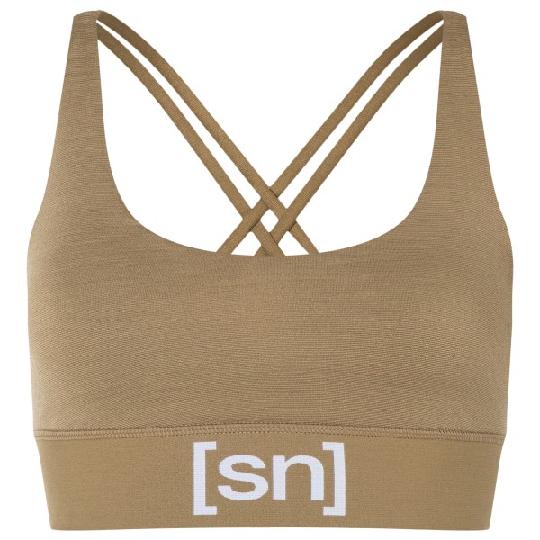Image of super.natural - Women"s Super Top - Sport-BH Gr 34 - XS beige'
