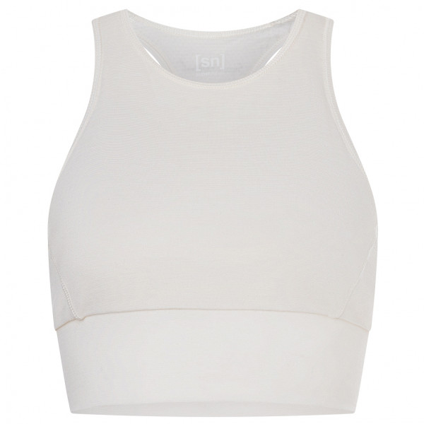 Image of super.natural - Women"s Liquid Flow Top - Sport-BH Gr 34 - XS grau/weiß'