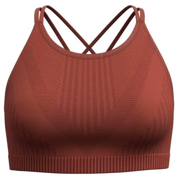 Image of Smartwool - Women"s Intraknit Strappy Bra - Sport-BH Gr L;M;S;XL;XS rosa/braun;schwarz'