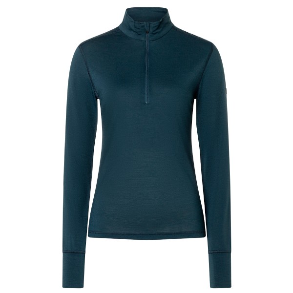 Image of super.natural - Women"s Tundra 175 Quarter Zip - Longsleeve Gr L blau'