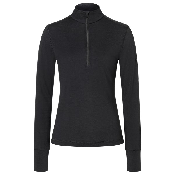Image of super.natural - Women"s Tundra 175 Quarter Zip - Longsleeve Gr L schwarz'
