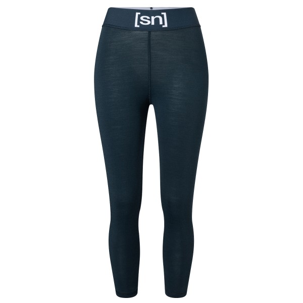 Image of super.natural - Women"s Tundra 175 Tight 3/4 - Lange Unterhose Gr 34 - XS;36 - S;38 - M;40 - L;42 - XL;44 - XXL blau;schwarz'