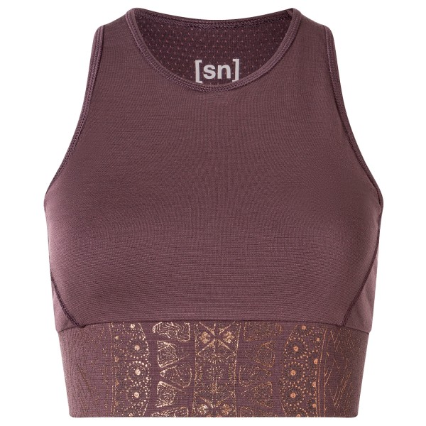 Image of super.natural - Women"s Arabesque LF Top - Sport-BH Gr 34 - XS lila'
