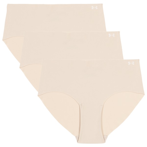 Image of Under Armour - Women"s Pure Stretch Solid Hipster Pants 3 Pack - Alltagsunterwäsche Gr L beige'
