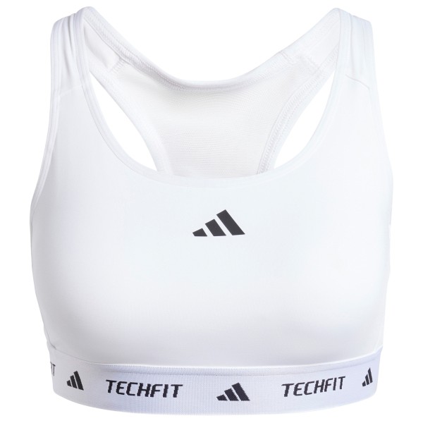 Image of adidas - Women"s Techfit Medium Support Bra - Sport-BH Gr L - Cup: A-B;L - Cup: E-G;M - Cup: A-B;S - Cup: C-D;XL - Cup: A-B;XL - Cup: C-D;XS - Cup: A-B schwarz;weiß'