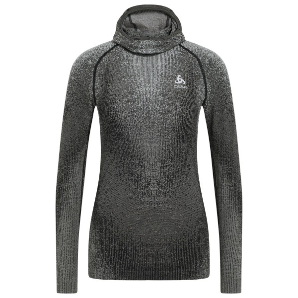 Odlo – Women’s Performance Warm Blackcomb Bl Facemask L/S – Synthetisch ondergoed maat XL, Grijs