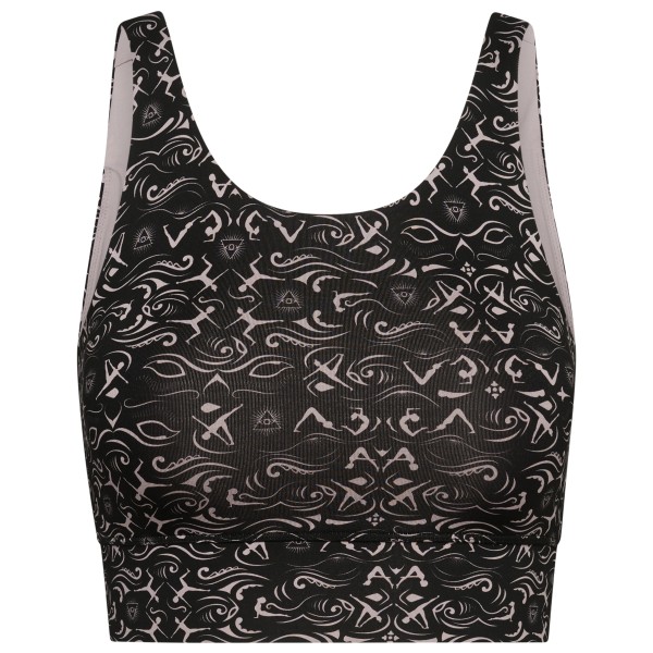 Hey Honey Bustier Samadhi Sport-BH Damen (Gr XS |schwarz/grau)