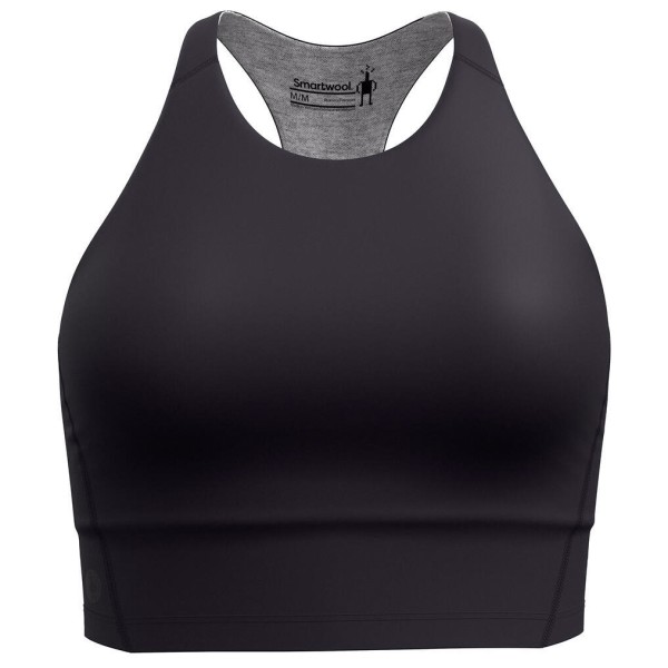 Sport-BH Smartwool Active Crop Bra Damen (Gr M |schwarz/grau)