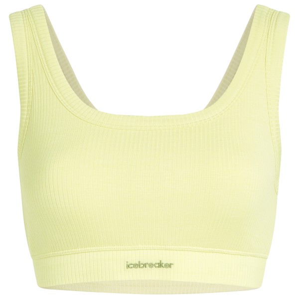 Sport-BH Icebreaker Merino Rib Lotus Bra Damen (Gr XS |gelb)