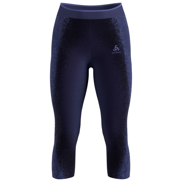 Odlo – Women’s BL Bottom 3/4 Performance Warm Blackcomb – Synthetisch ondergoed maat XS, Blauw