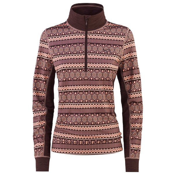Kari Traa – Women’s Lune Halfzip – Kunstfaserunterwäsche Gr L;M;S;XL;XS braun