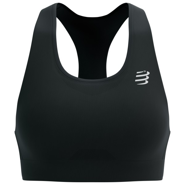 Compressport Feelfree Seamless Bra Sport-BH Damen (Gr L |schwarz)