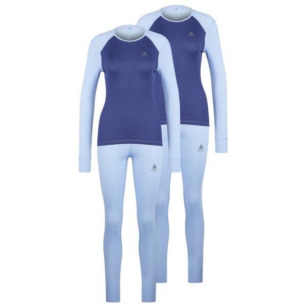 Odlo – Women’s Active Warm Special Set – Synthetisch ondergoed maat L, Blauw