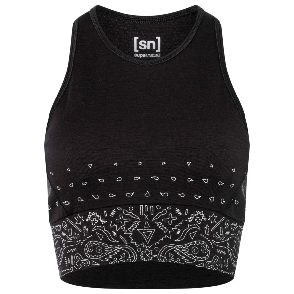 super.natural - Women's Bandana LF Top - Sport-BH Gr M schwarz