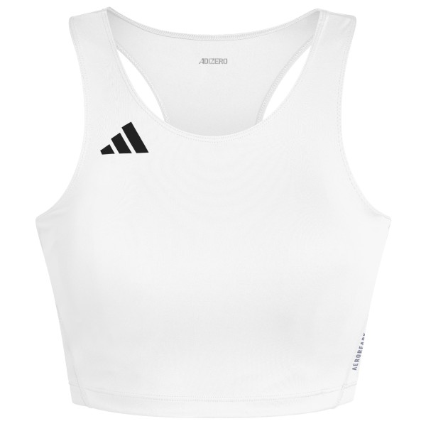adidas – Women’s ADIzero Essentials Running Crop Top – Sportbeha maat XL, Wit