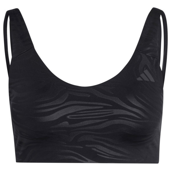 adidas – Women’s All Me Essentials Graphic Light Support – Sportbeha maat , Zwart