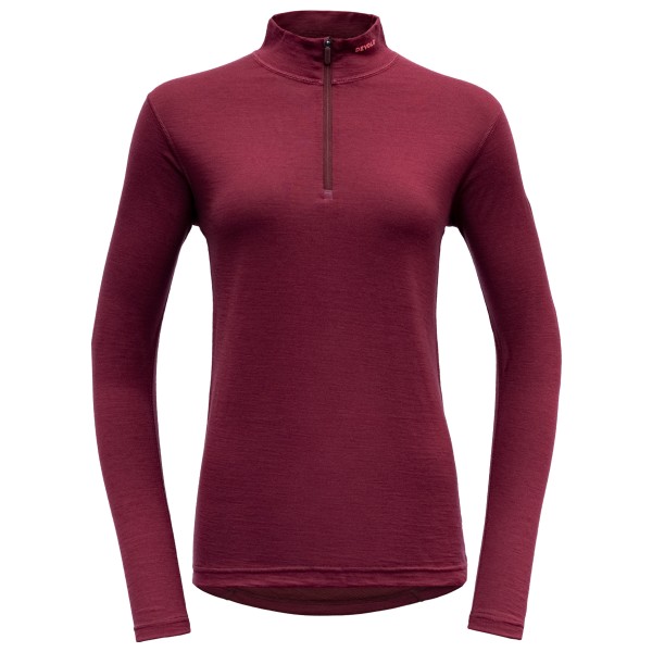 Image of Devold - Breeze Woman Half Zip Neck - Merinounterwäsche Gr L rot