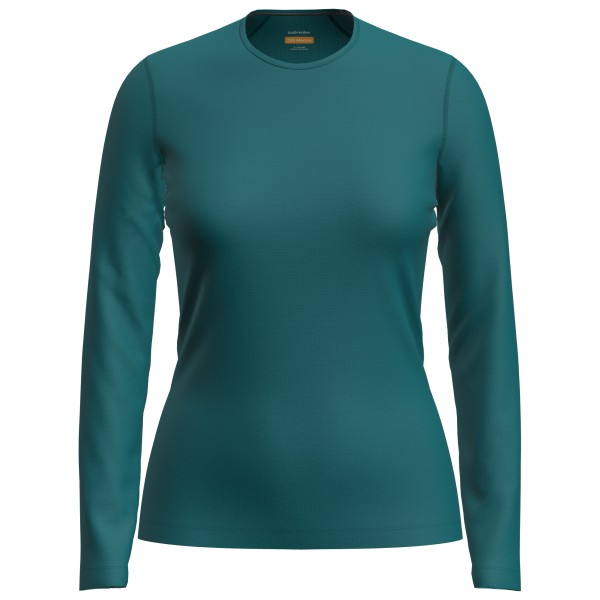 Langarm Unterhemde Icebreaker 200 Oasis L/S Crewe Damen (Gr L |blau/türkis)