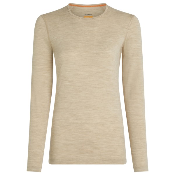 Icebreaker - Women's 200 Oasis L/S Crewe - Merinounterwäsche Gr M beige