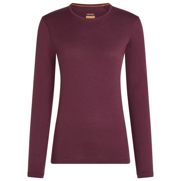 Icebreaker - Women's 200 Oasis L/S Crewe - Merinounterwäsche Gr M rot