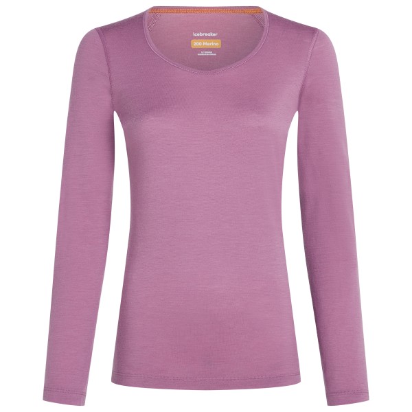 Image of Icebreaker - Women"s 200 Oasis L/S Scoop - Merinounterwäsche Gr L rosa'
