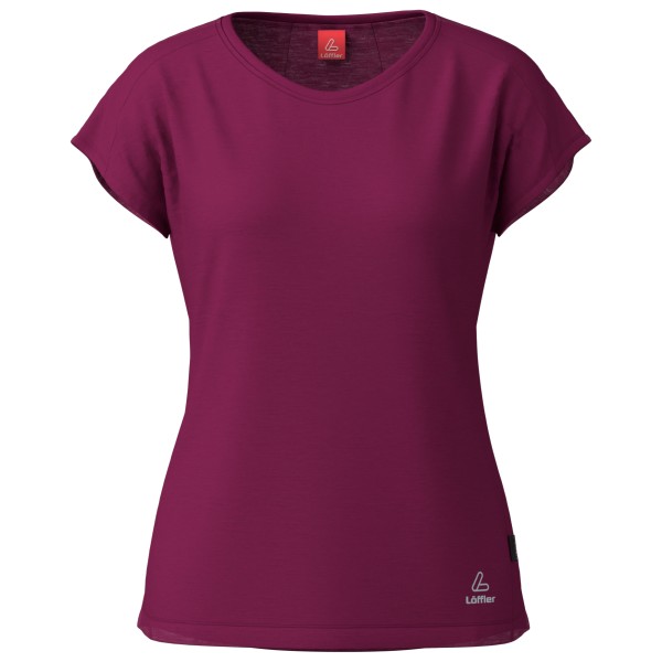 T-Shirt Löffler Loose Shirt Merino Damen (Gr 38 |lila)