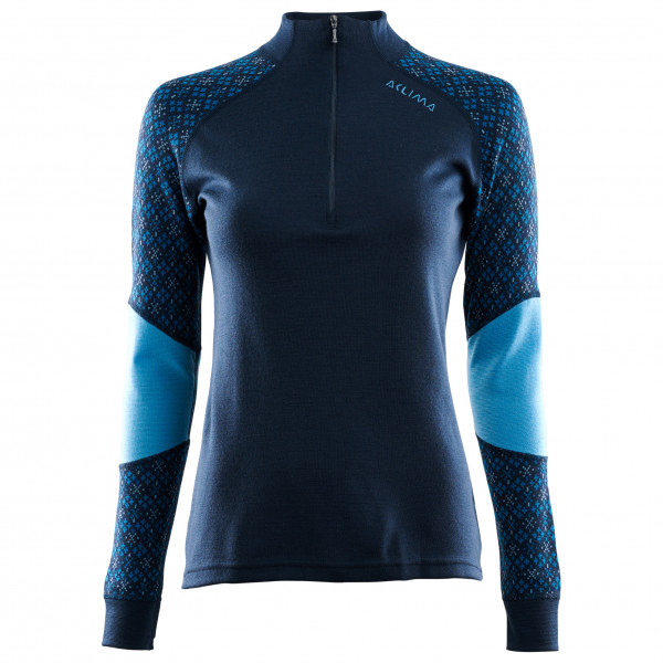 Image of Aclima - Women's Designwool Glitre Mock Neck - Merinounterwäsche Gr L;M;XL;XS;XXL blau;braun;schwarz bei Bergfreunde.ch - der Outdoor Shop