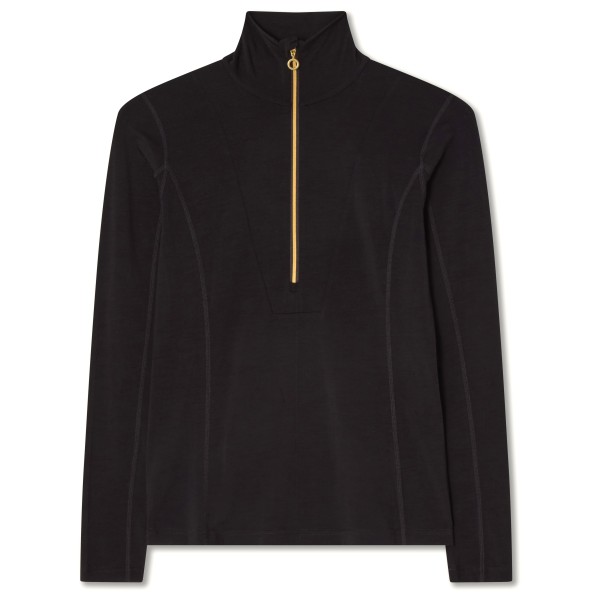 We Norwegians – Women’s Snø ZipUp – Merino-ondergoed maat S, Zwart