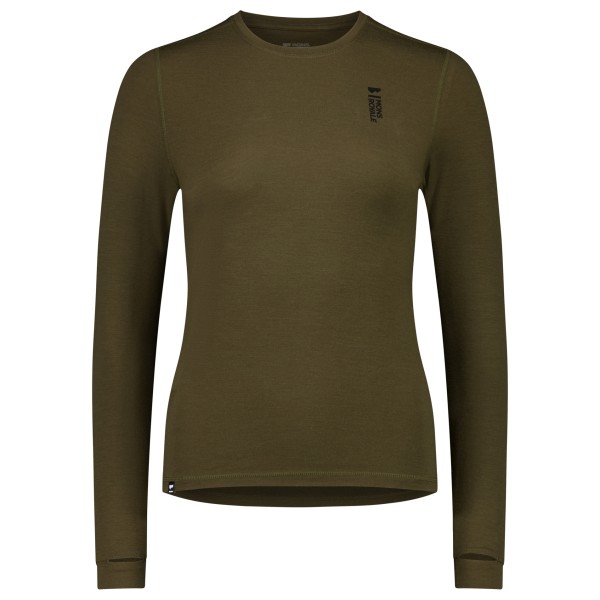 Image of Mons Royale - Women"s Cascade Merino Flex 200 L/S - Merinounterwäsche Gr L oliv/braun'