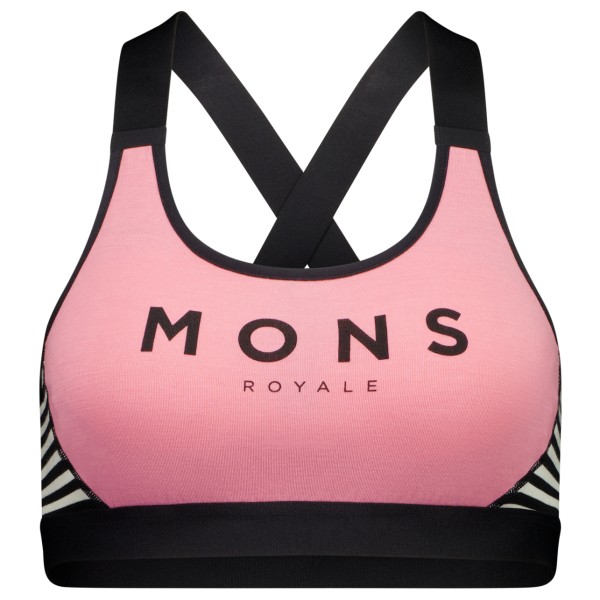 Mons Royale - Women's Stella X-Back Bra - Sport-BH Gr S rosa