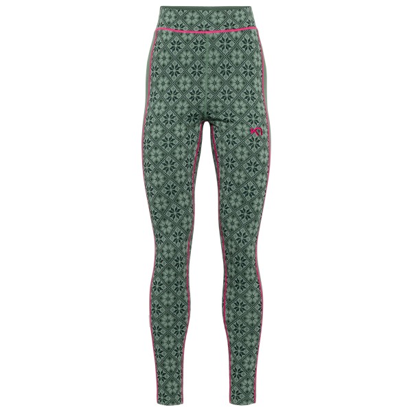 Image of Kari Traa - Women"s Rose High Waist Pant - Merinounterwäsche Gr L oliv'