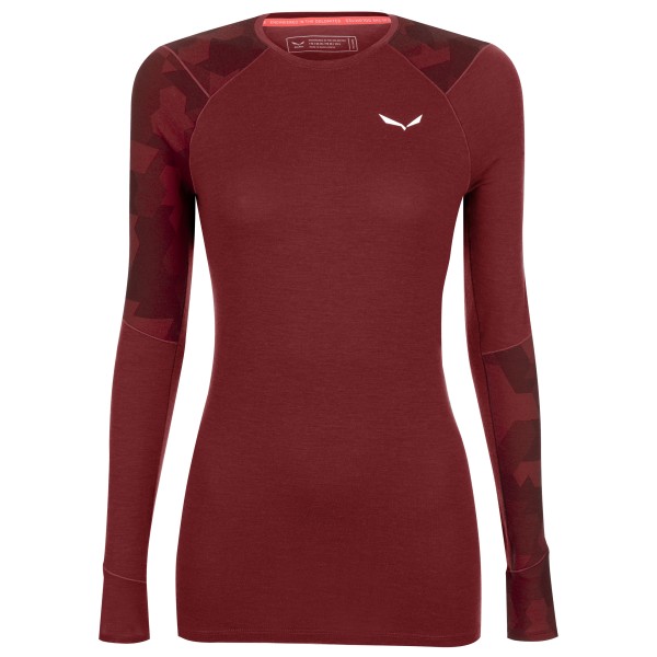 Image of Salewa - Women"s Cristallo Warm AMR L/S Tee - Merinounterwäsche Gr 36 rot'