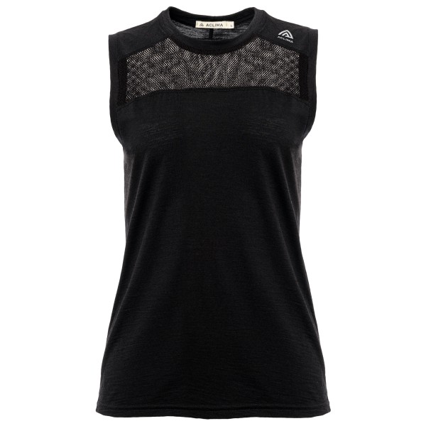 Merinounterwäsche Aclima Lightwool Sports Singlet Damen (Gr M |schwarz)