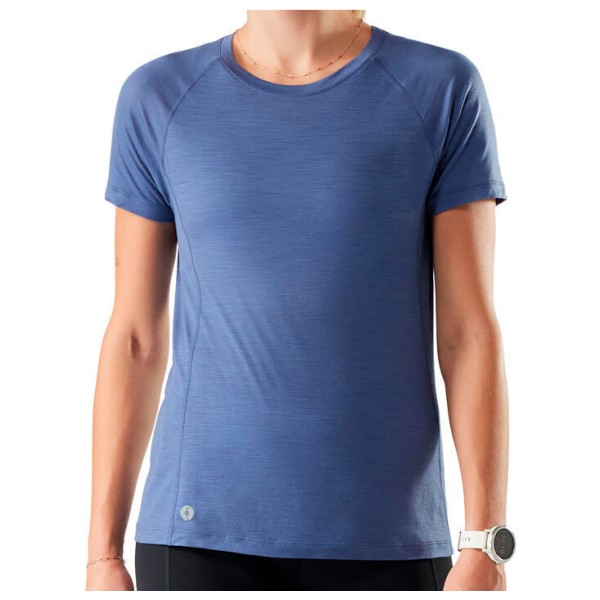Smartwool Active Ultralite Short Sleeve Merinounterwäsche Women (Größe L |blau)