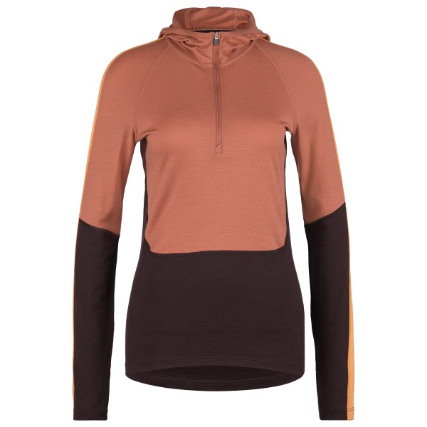 Image of Icebreaker - Women"s 200 Sonebula L/S Half Zip Hood - Merinounterwäsche Gr M braun'