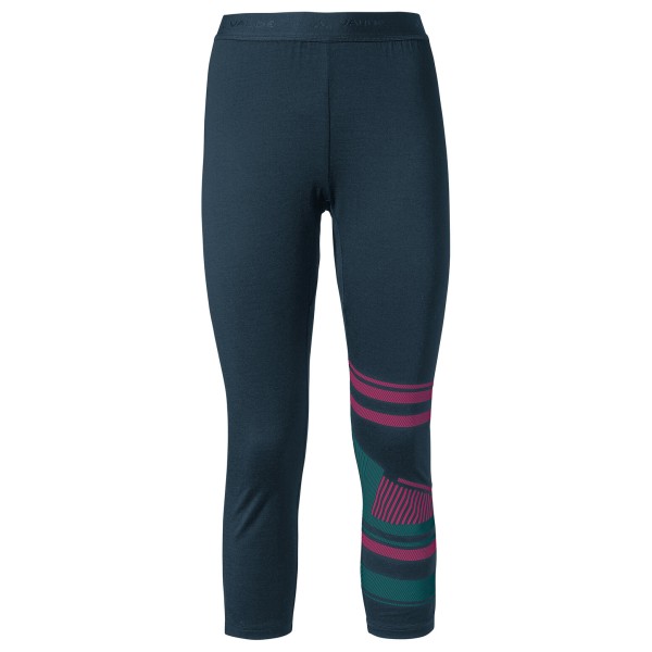 Image of Vaude - Women"s Monviso Wool 3/4 Tights - Merinounterwäsche Gr 34;36;38;40;42;44 blau;schwarz'