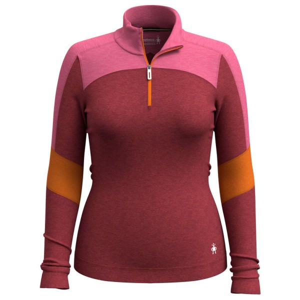 Image of Smartwool - Women"s CL Therm.Merino BL Colorblock 1/4 Zip Box - Merinounterwäsche Gr L;M;XS rot'