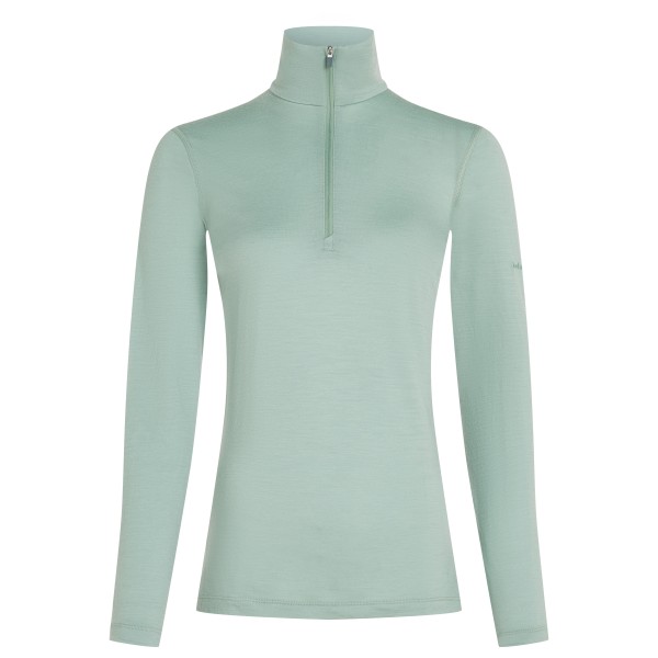 Image of Icebreaker - Women"s 200 Oasis L/S Half Zip - Merinolongsleeve Gr L grau/türkis'
