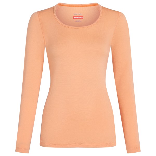 Image of Icebreaker - Women"s Merino 260 Tech L/S Scoop - Merinounterwäsche Gr XS beige'