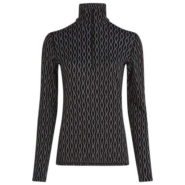 Image of Icebreaker - Women"s Merino 260 Vertex L/S Half Zip On-Piste - Merinounterwäsche Gr XL schwarz/grau'