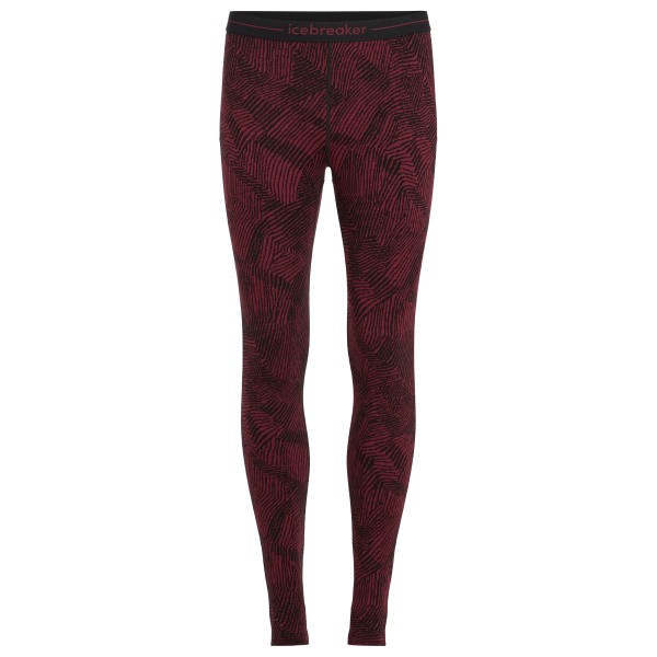 Image of Icebreaker - Women"s Merino 260 Vertex Leggings Frozen Forms - Merinounterwäsche Gr L rot'