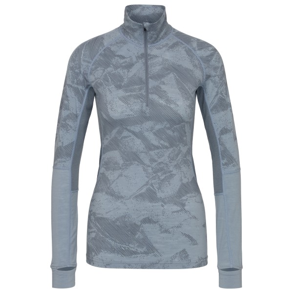 Stoic Women’s MerinoMesh150 SadjemSt. L/S Half Zip Merino-ondergoed Grijs