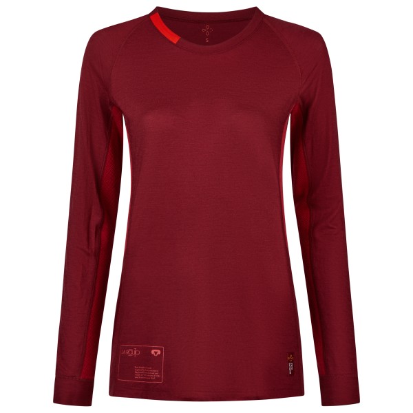 Image of Transhumance - Women"s Langarm Tee - Merinounterwäsche Gr L rot'