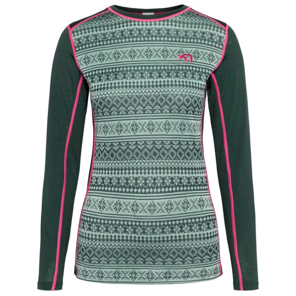 Image of Kari Traa - Women"s Mina L/S - Merinounterwäsche Gr L;M;S;XL;XS grau;türkis'